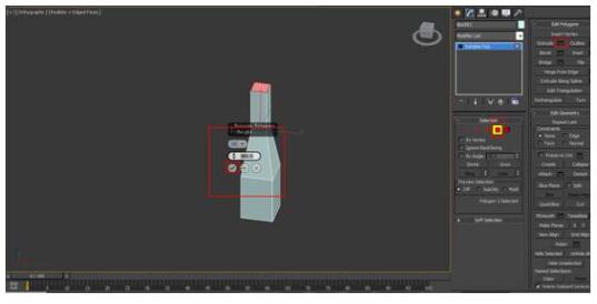 在选择面进行Extrude(挤出)