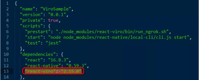 在React-Native项目里引入ViroReact的依赖