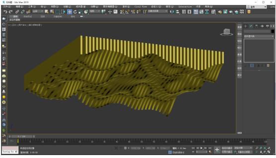 13、退出可编辑多边形选择状态，并按F3实体显示模型