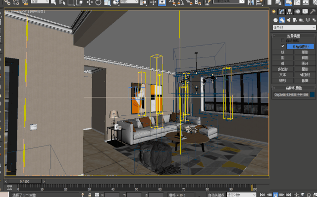 3DMax室内漫游效果